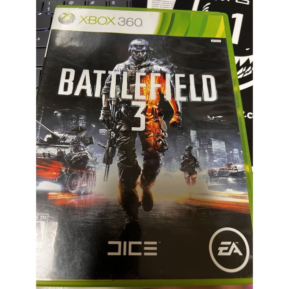 Battlefield 3 Microsoft Xbox 360 EA DICE FPS Shooter 2-Disc Set Case & Manual